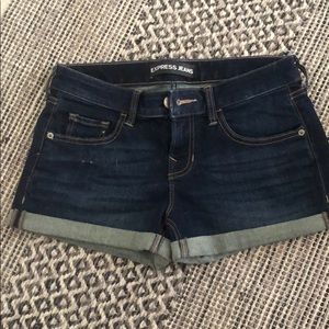 Express denim shorts